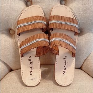 Mariella Summer Slides. Made In Italy. Size 8.5M